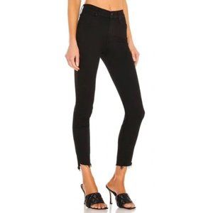 Mother The Stunner Zip Ankle Step Fray Skinny Jeans